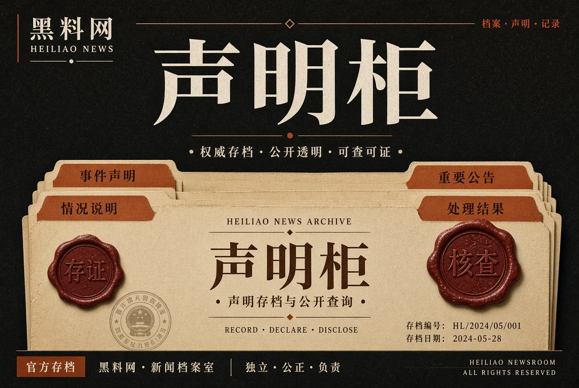 声明柜:回应归回应,事实归事实